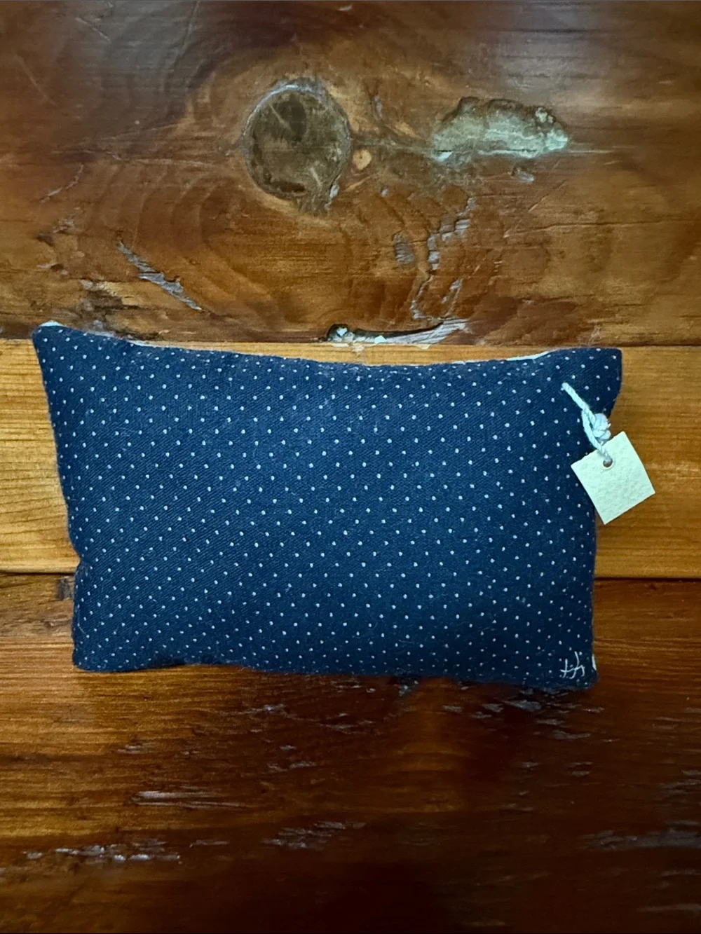 🐳 Handhooked Whale Pillow - Blue and Navy Accent